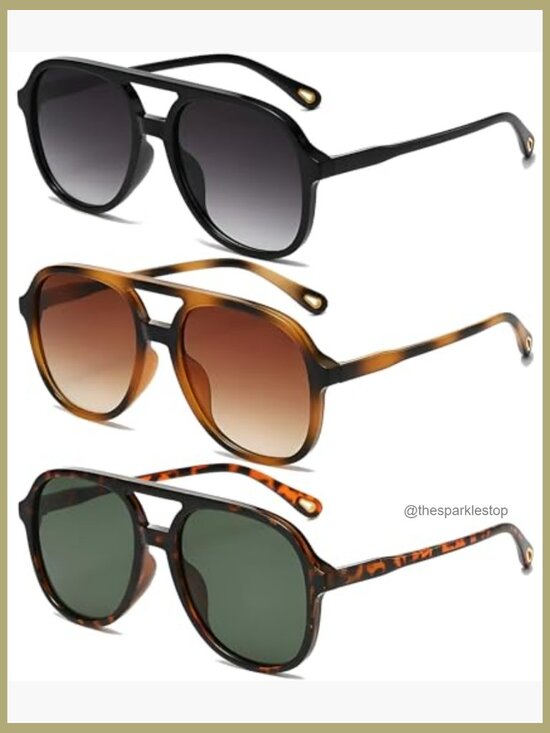 Polarized Aviator Sunglasses with UV400 Protection, Polycarbonate Frames main image 4